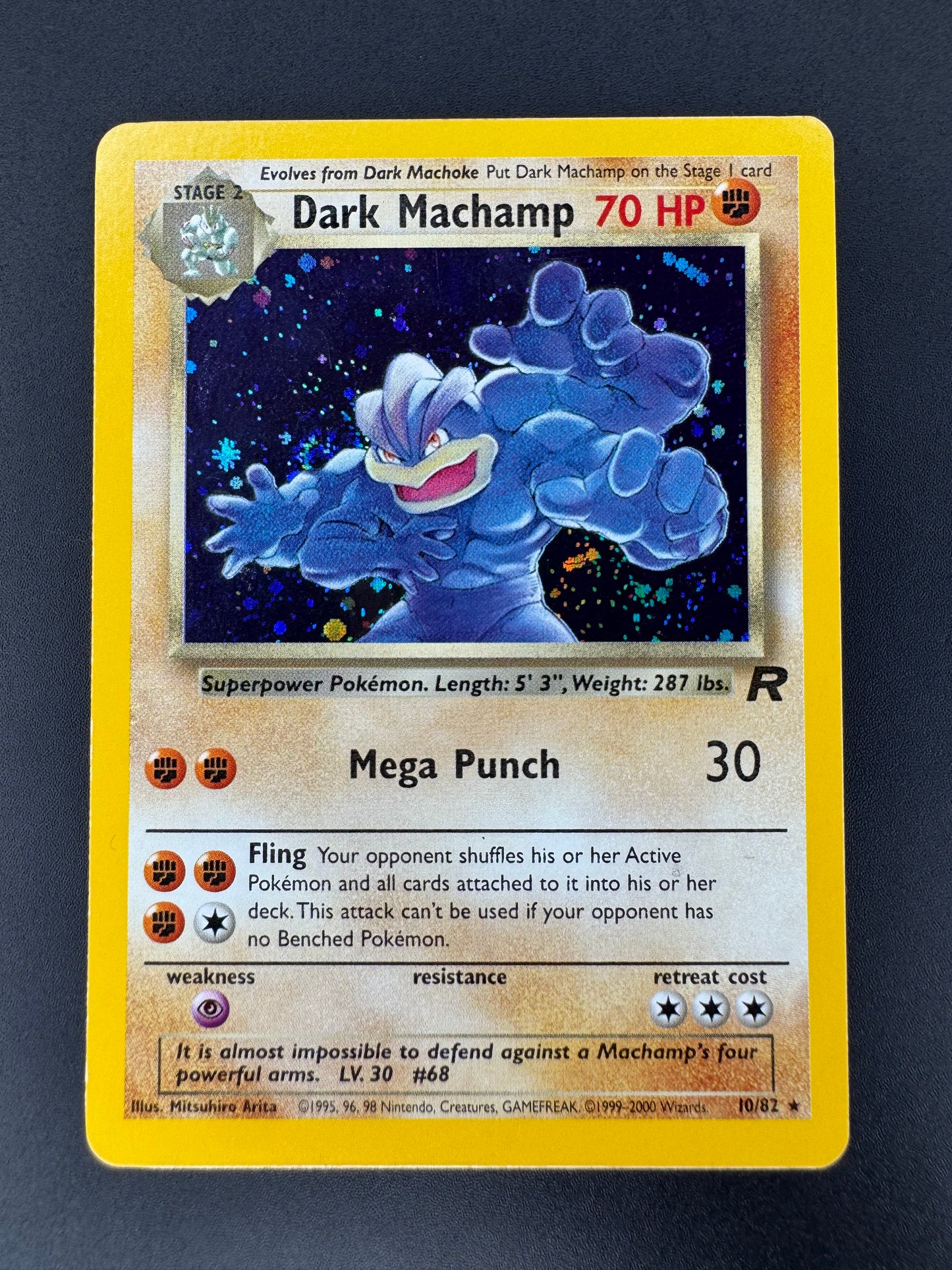 Dark Machamp Holo 10/82 Team Rocket ENG Carte Pokémon