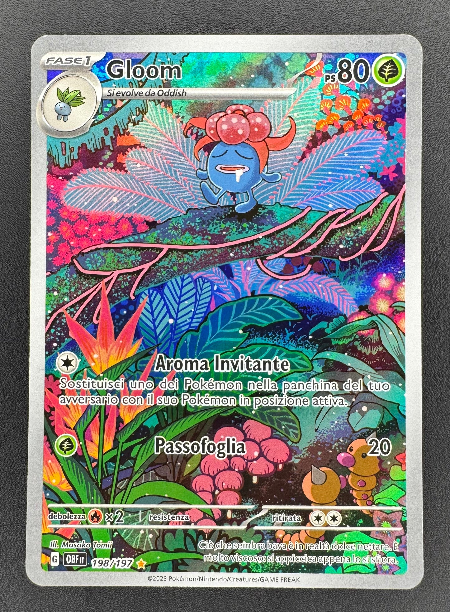 Gloom 198/197 Ossidiana Infuocata ITA Carte Pokémon