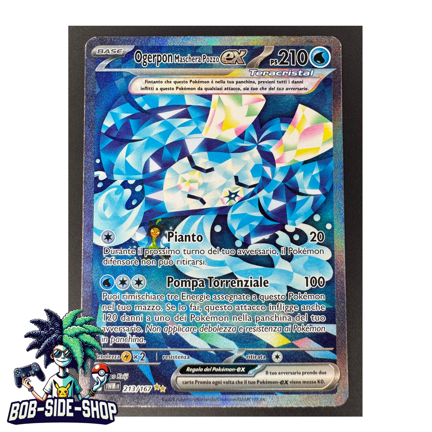 Ogerpon Maschera Pozzo 213/167 TWM Crepuscolo Mascherato ITA Italiano Carte Pokémon