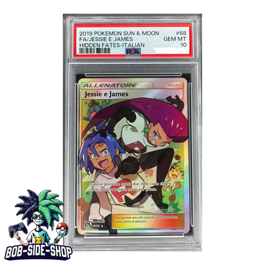 Jessie e James 68/68 Psa 10 Destino Sfuggente ITA Carte Pokémon