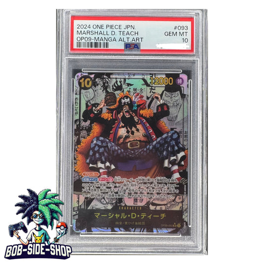 Marshall D. Teach Op09-063 Psa 10 Manga Jap Japanese One Piece Cards