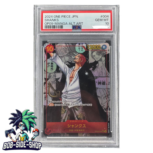 Shanks Op09-004 Psa 10 Manga Jap Japanese One Piece Cards