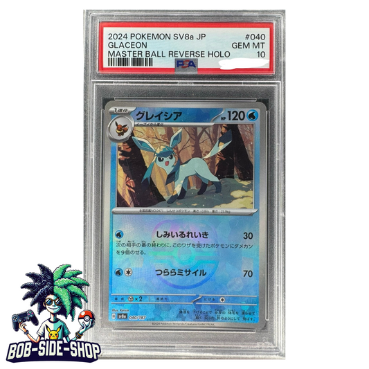 Glaceon Reverse Masterball #040 Psa 10 Terastal Festival ex sv8a Japanese