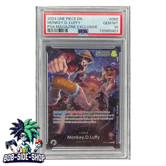 Luffy Magazine Op05-060 Psa 10 ENG One Piece Cards